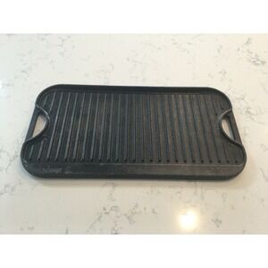 LODGE PRO GRID CAST IRON REVERSIBLE GRIDDLE/GRILL G12 With Patent, USA Made